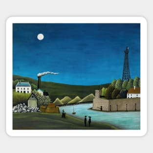 La Seine A Suresnes by Henri Rousseau Sticker